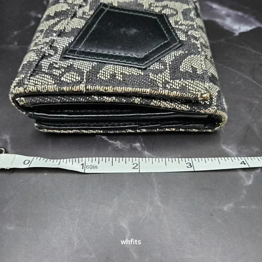 Christian Dior Trotter Canvas Trifold Wallet with dust bag and box. - Picture 5 of 13
